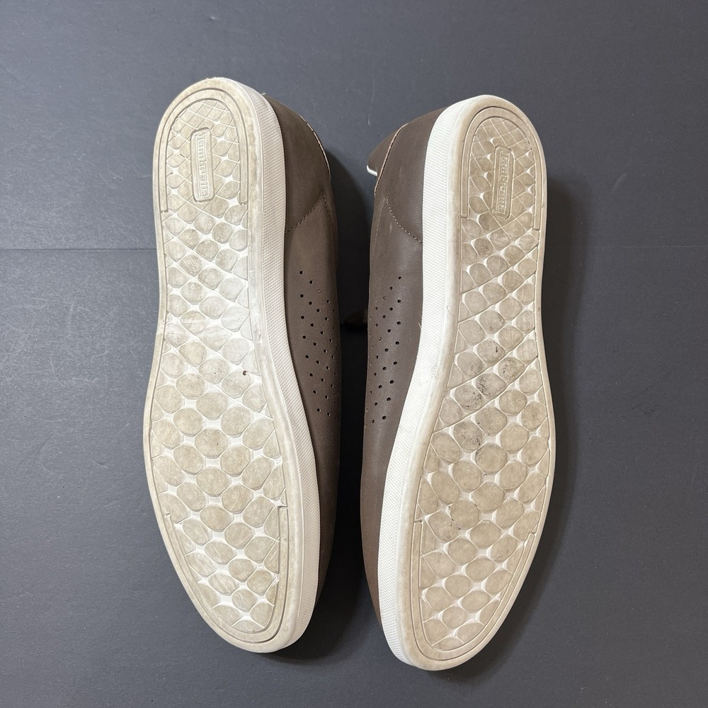 Lambretta Gazzman 3 Brown White Lace Up Shoes Retro Trainers Size UK 11 Preppy - Picture 7 of 7